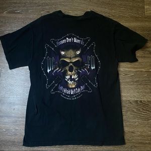 GILDAN motorcycle skull t-shirt